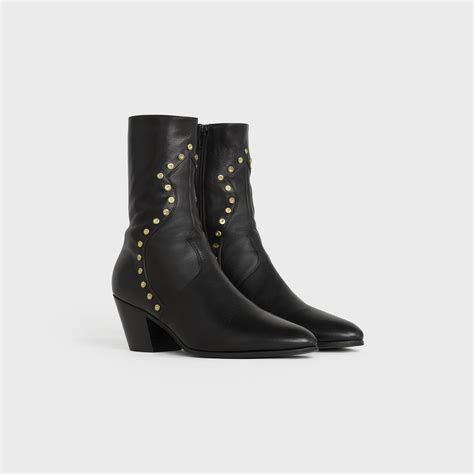 celine cubaine boots|Celine Cubaine Medium Leather Boot .